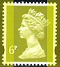 1993 GB - SGY1671 (U147A) 6p Lime Green (E) 2B YF Unvarnish MNH